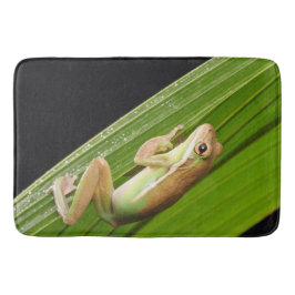 Tiny Frog auf der linken Seite Badematte