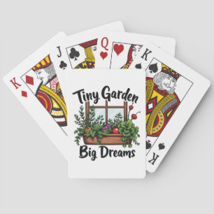 Tiny Garden Big Dreams Pflanze Gartenmotivation Spielkarten