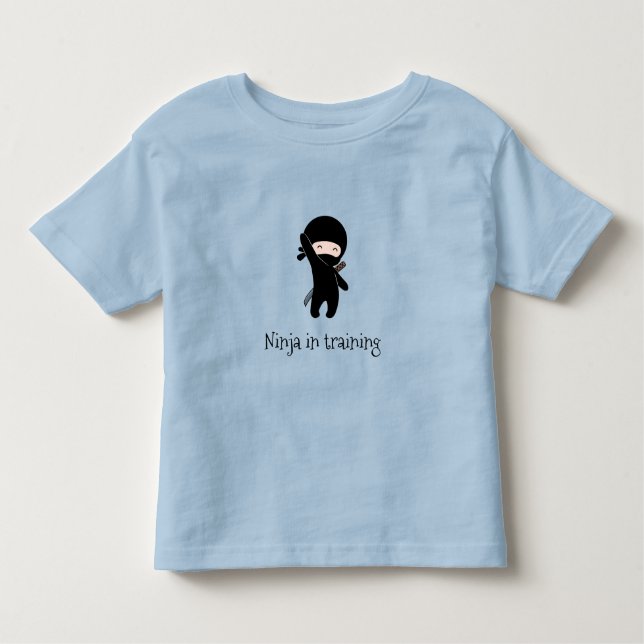 Tiny Happy Ninja im Training Kleinkind T-shirt (Vorderseite)