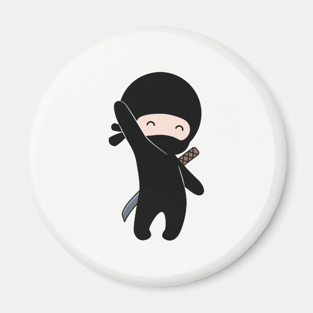 Tiny Happy Ninja Magnet (Vorne)