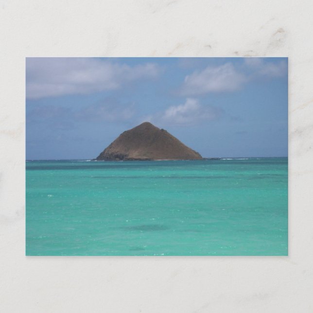 Tiny Hawaiian Island Postkarte (Vorderseite)