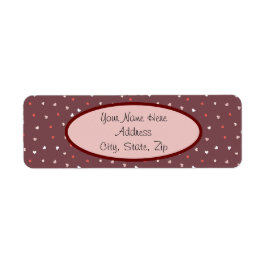 Tiny Heart Pattern Rücksendeadresse