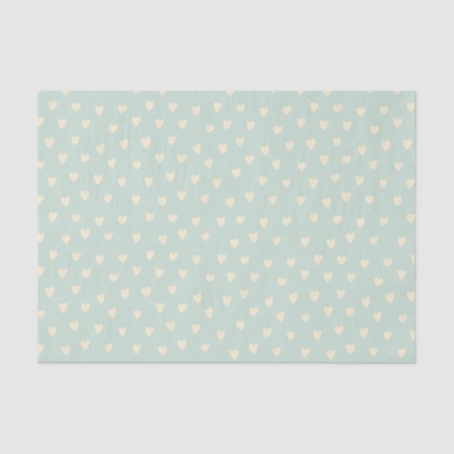 Tiny Hearts Light Tissue Seidenpapier (Vorderseite)