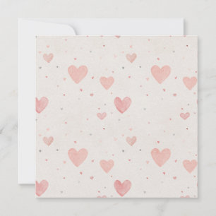 Tiny Hearts Quadratische Einladung