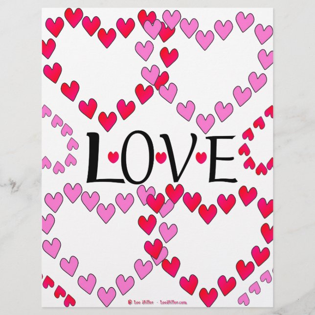 Tiny Hearts Rosa LIEBE (Vorderseite)