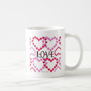 Tiny Hearts Rosa LIEBE Kaffeetasse