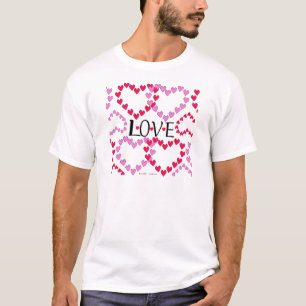 Tiny Hearts Rosa LIEBE T-Shirt