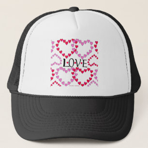 Tiny Hearts Rosa LIEBE Truckerkappe