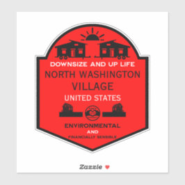 Tiny House Communities bearbeitbar Aufkleber