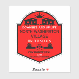 Tiny House Communities bearbeitbar Aufkleber