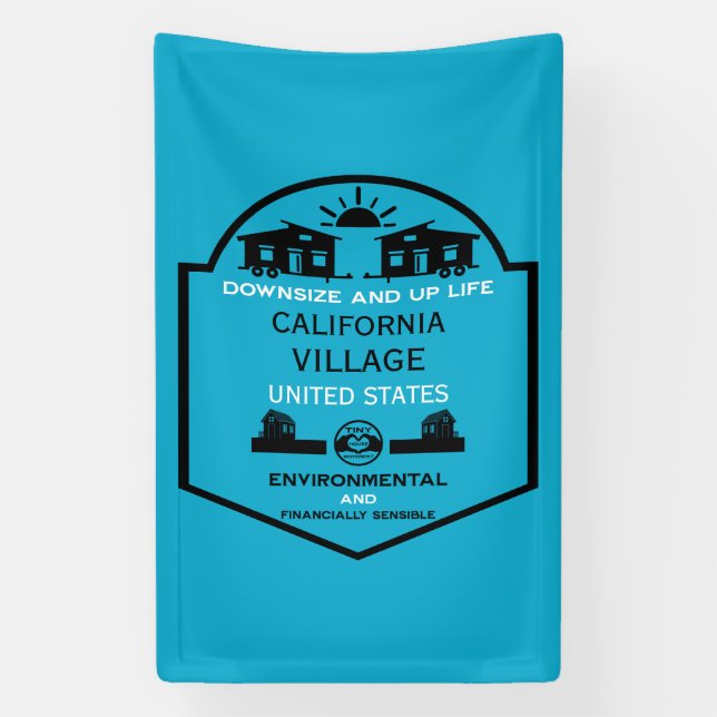 Tiny House Communities bearbeitbar Banner (Vertikal)