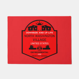 Tiny House Communities bearbeitbar Fußmatte