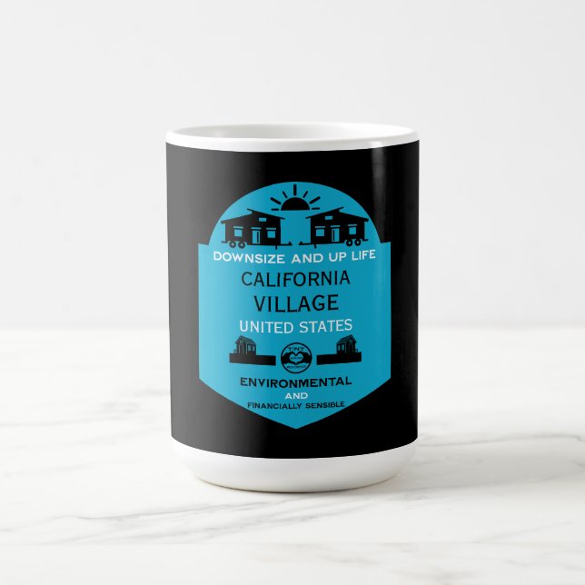 Tiny House Communities bearbeitbar Kaffeetasse (Mittel)