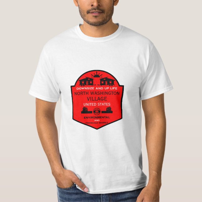 Tiny House Communities bearbeitbar T-Shirt (Vorderseite)