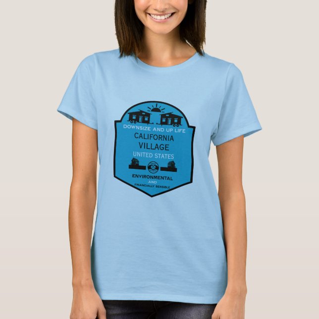 Tiny House Communities bearbeitbar T-Shirt (Vorderseite)