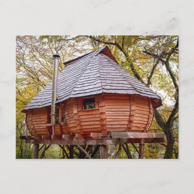 TINY HOUSE RUSTIC CABIN POSTCARDS POSTKARTE (Vorderseite)