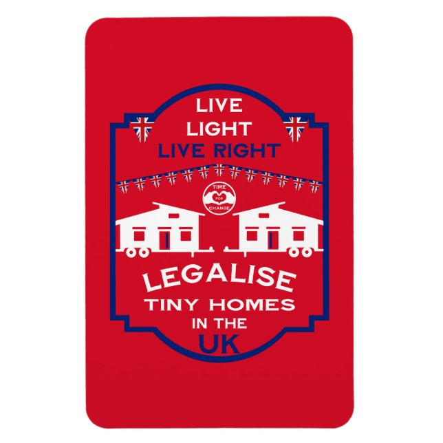 Tiny House UK Magnet (Vertikal)