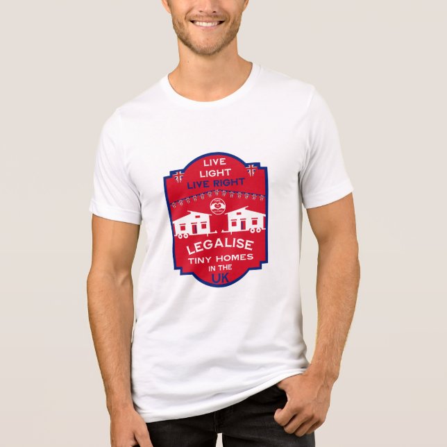 Tiny House UK Tri-Blend Shirt (Vorderseite)