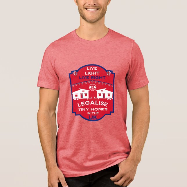 Tiny House UK Tri-Blend Shirt (Vorderseite)