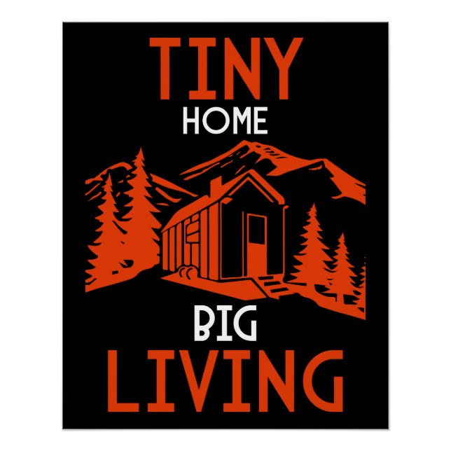 Tiny House Wohngestaltung Poster (Vorderseite)