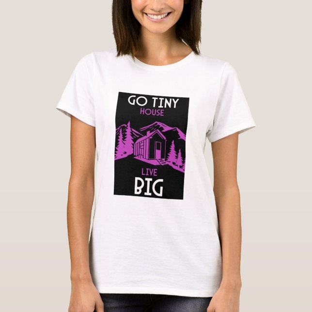 Tiny House Wohngestaltung T-Shirt (Vorderseite)