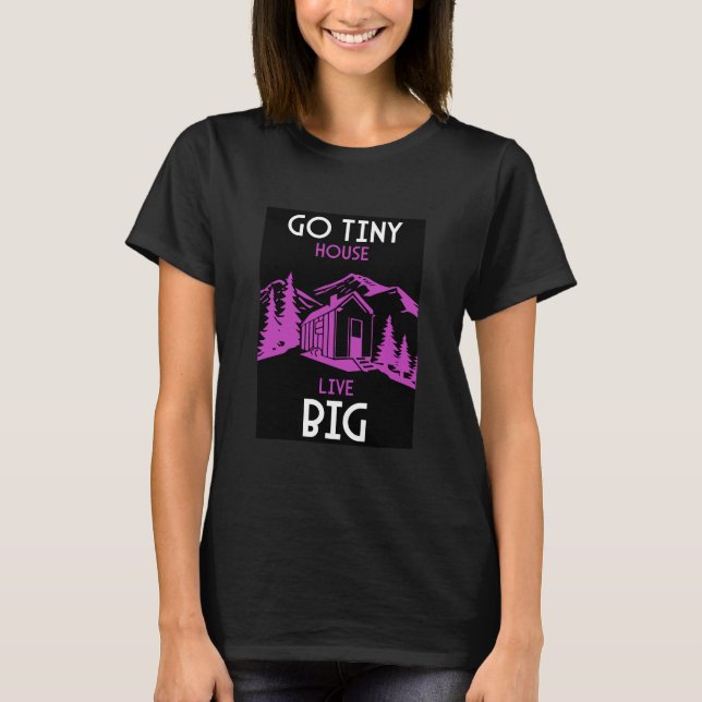 Tiny House Wohngestaltung T-Shirt (Vorderseite)