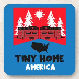Tiny House Zuhause America Getränkeuntersetzer