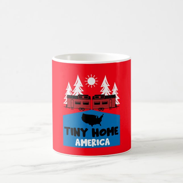 Tiny House Zuhause America Kaffeetasse (Mittel)