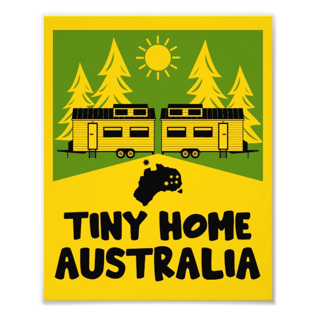 Tiny House Zuhause Australia Fotodruck (Vorne)