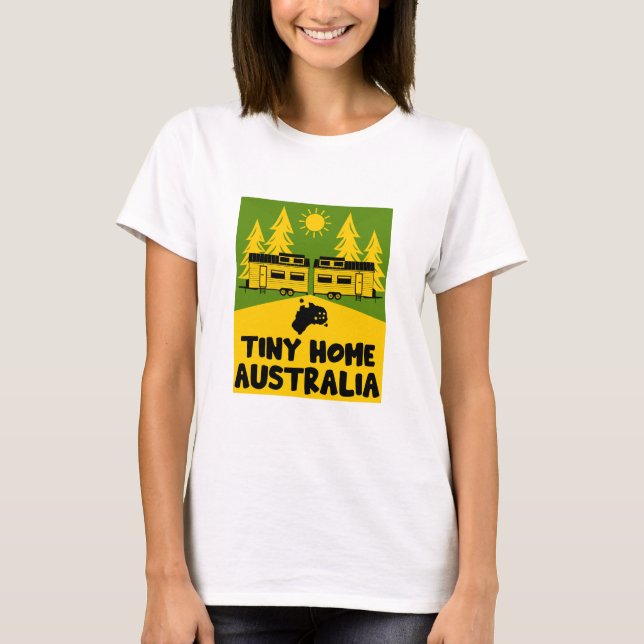 Tiny House Zuhause Australia T-Shirt (Vorderseite)