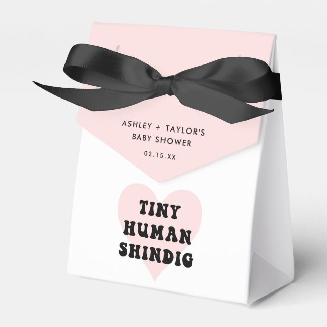 Tiny Human Shindig Baby Duschvorschubbox Geschenkschachtel (Vorderseite)