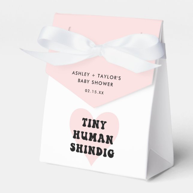 Tiny Human Shindig Baby Duschvorschubbox Geschenkschachtel (Vorderseite)