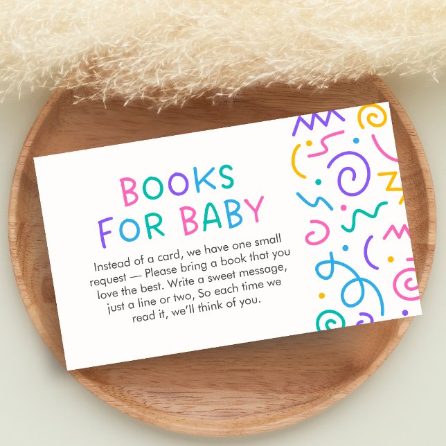 Tiny Human Shindig Baby Shower Books for Baby Begleitkarte (Retro Tiny Human Shindig Baby Shower Books for Baby)