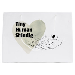 Tiny Human Shindig Geschenktasche Moderne Babydusc Große Geschenktüte