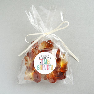 Tiny Human Shindig Niedliche Regenbogenfarben Runder Aufkleber