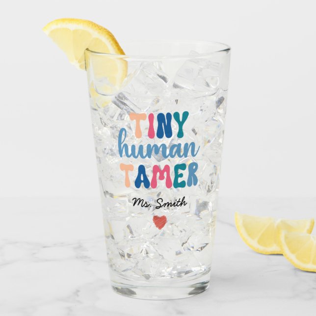 Tiny Human Tamer | Name des benutzerdefinierten Le Glas (Vorderseite Ice)