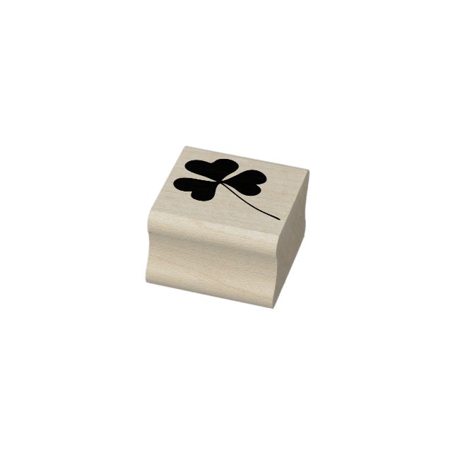Tiny Irish Kleeblatt Floral Leaf - Long Stem Gummistempel (Stempel)
