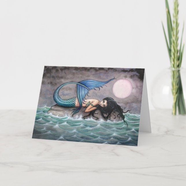 Tiny Island Mermaid Card Karte (Vorderseite)