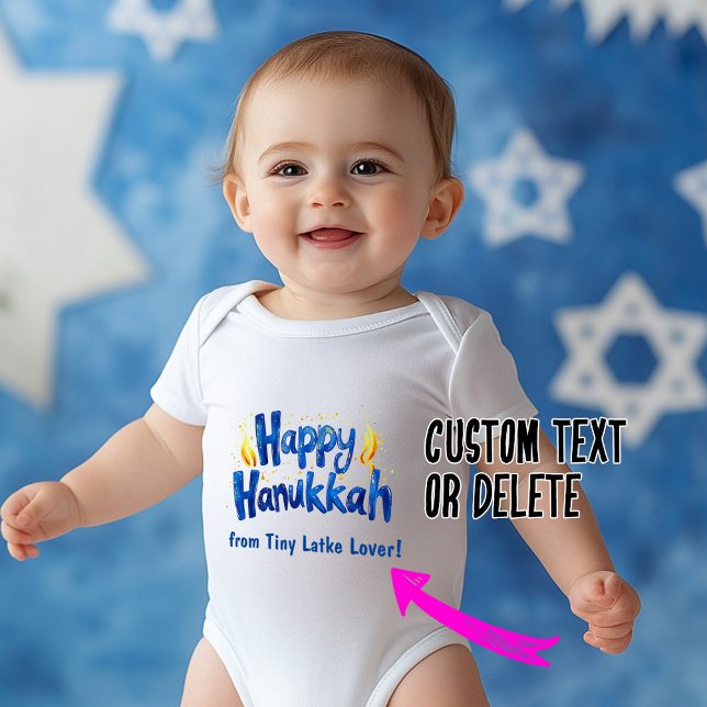 Tiny Latke Lover Bodysuit 🕎 🎉 Baby Strampler (Tiny Latke Lover Bodysuit 🕎🎉)