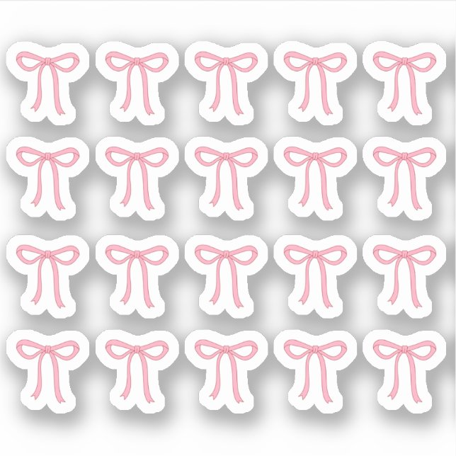 Tiny latte bows planner aufkleber (Vorderseite)