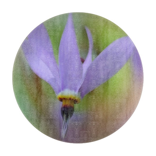 Tiny Lavender Lila Wildblume Natur Schneidebrett (Vorderseite)