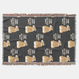 Tiny legs big back end | Corgi dog lover Decke