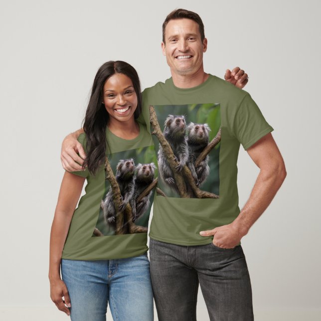 Tiny Marmoset Titans unter den Zweigen, T-Shirt (Unisex)
