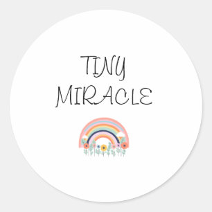 Tiny Miracle Baby Onsie Runder Aufkleber