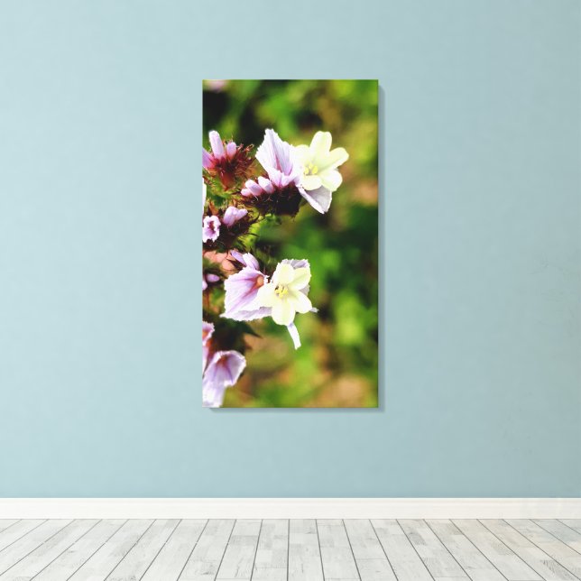 tiny multi colour flower spring flora collection leinwanddruck (Insitu (Holzboden))