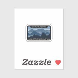(Tiny) Nantahala Schlucht, Land der Sonne am Nordt Aufkleber