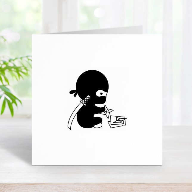 Tiny Ninja Folding Origami Star 1x1 Gummistempel (Von Creator hochgeladen)