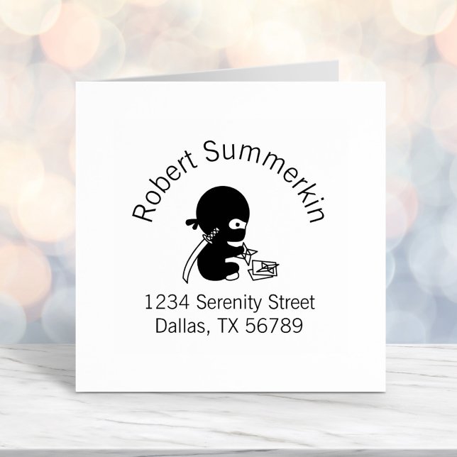 Tiny Ninja Folding Origami Star Adresse 3 Permastempel (Von Creator hochgeladen)