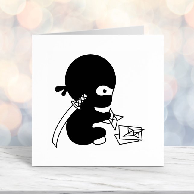 Tiny Ninja Folding Origami Star Permastempel (Von Creator hochgeladen)