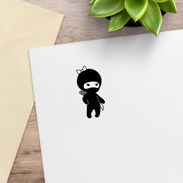Tiny Ninja Girl 1x1 Gummistempel (Von Creator hochgeladen)